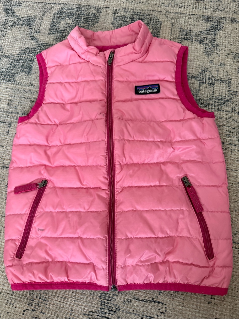 Patagonia Pink Quilted Girls Puffer Vest